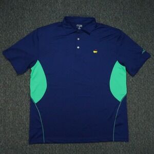 Masters Tech Shirt Mens Extra Large Blue Green Performance Augusta National 2016